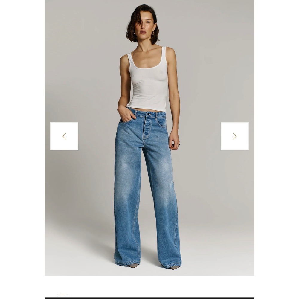 CULTNAKED the one jeans High Waist Straight Leg Raw Hem‎ Tall Jeans Small 0/2 26
